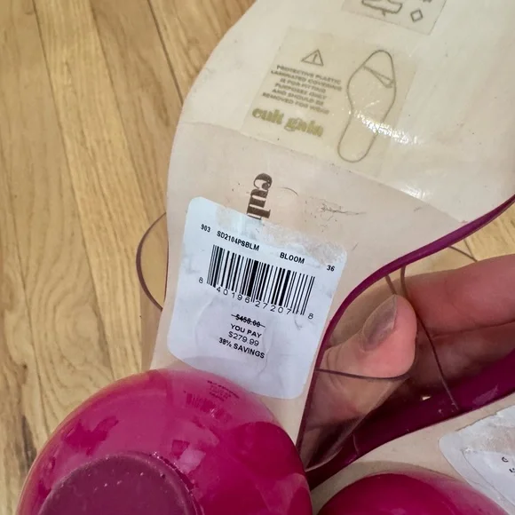 Cult Gaia Pink/Purple Heeled Sandals - Picture 6 of 7